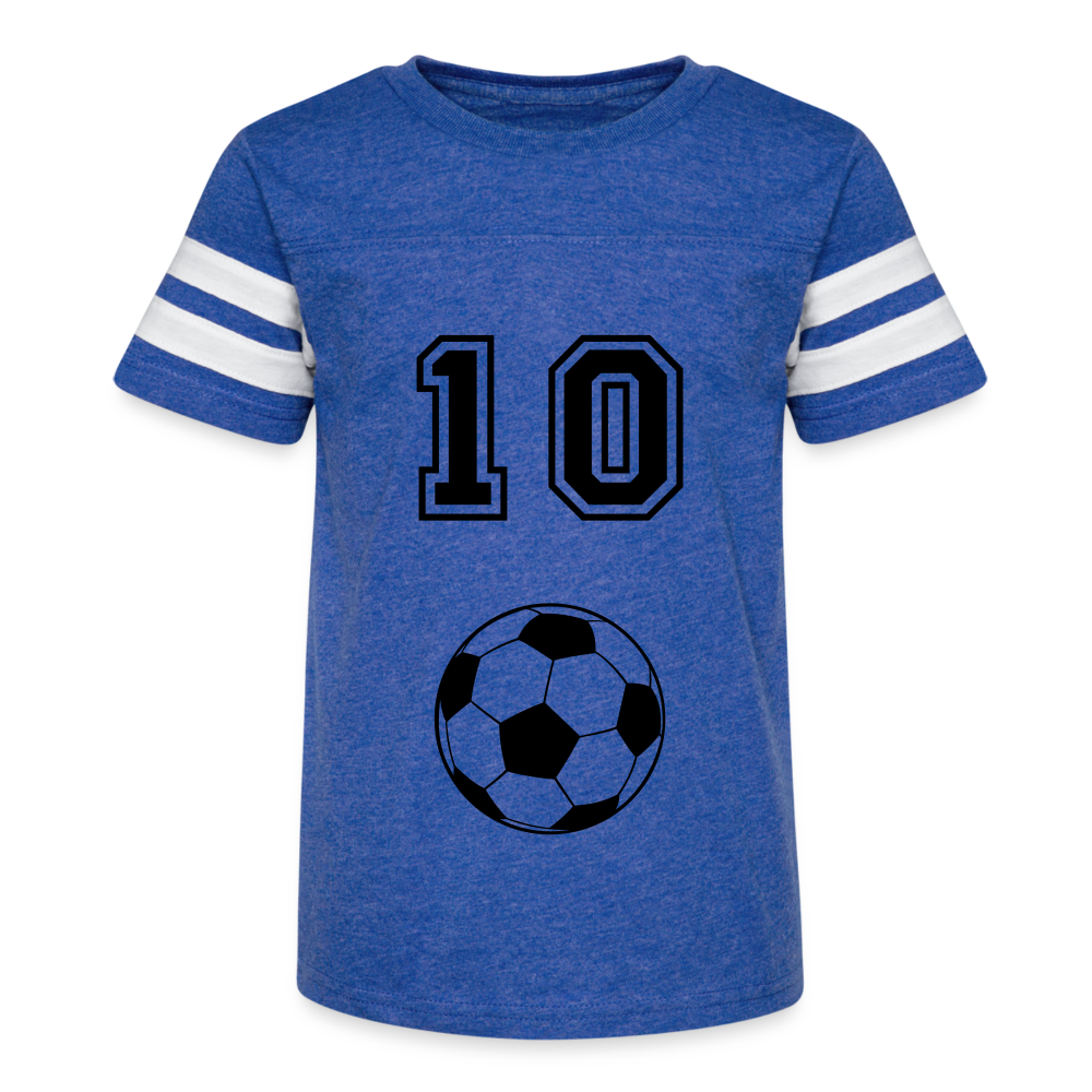 Kid's Football Tee vintage royal white