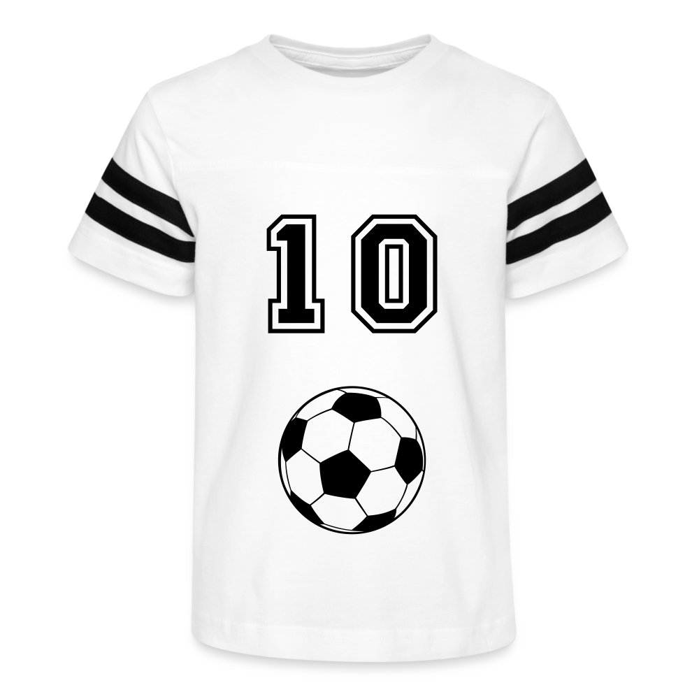 Kid's Football Tee white black