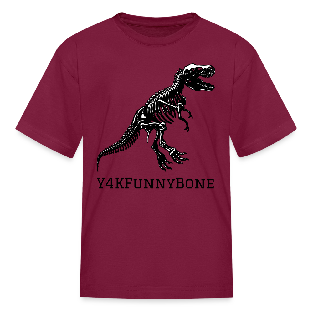 Kids' T-Shirt - Y4KFunnyBone burgundy