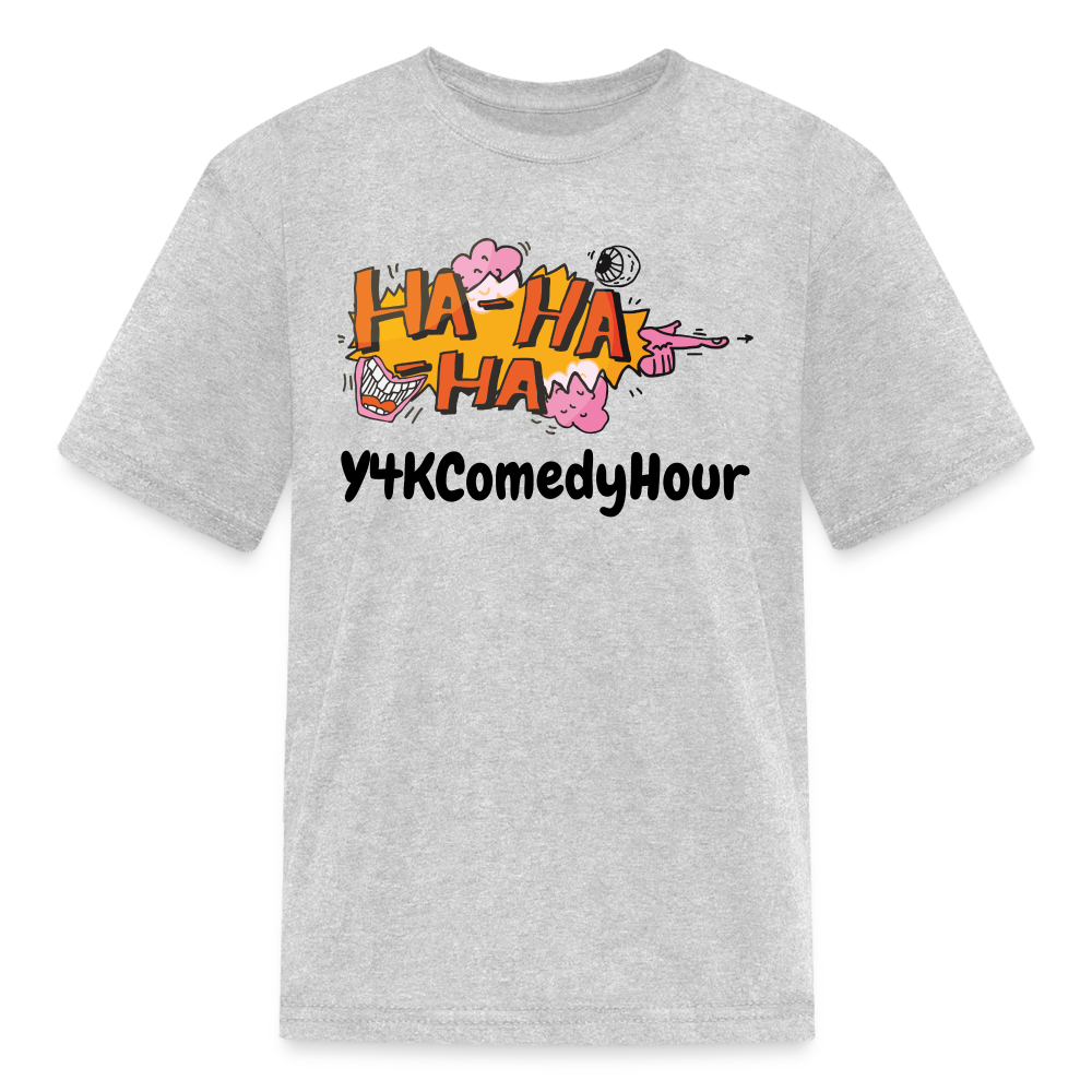 Kids' T-Shirt - Y4KComedyHour heather gray