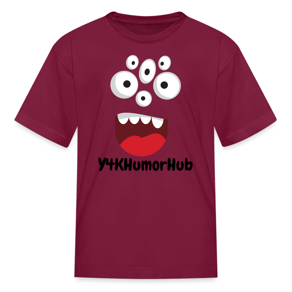 Kids' T-Shirt - Y4KHumorHub burgundy