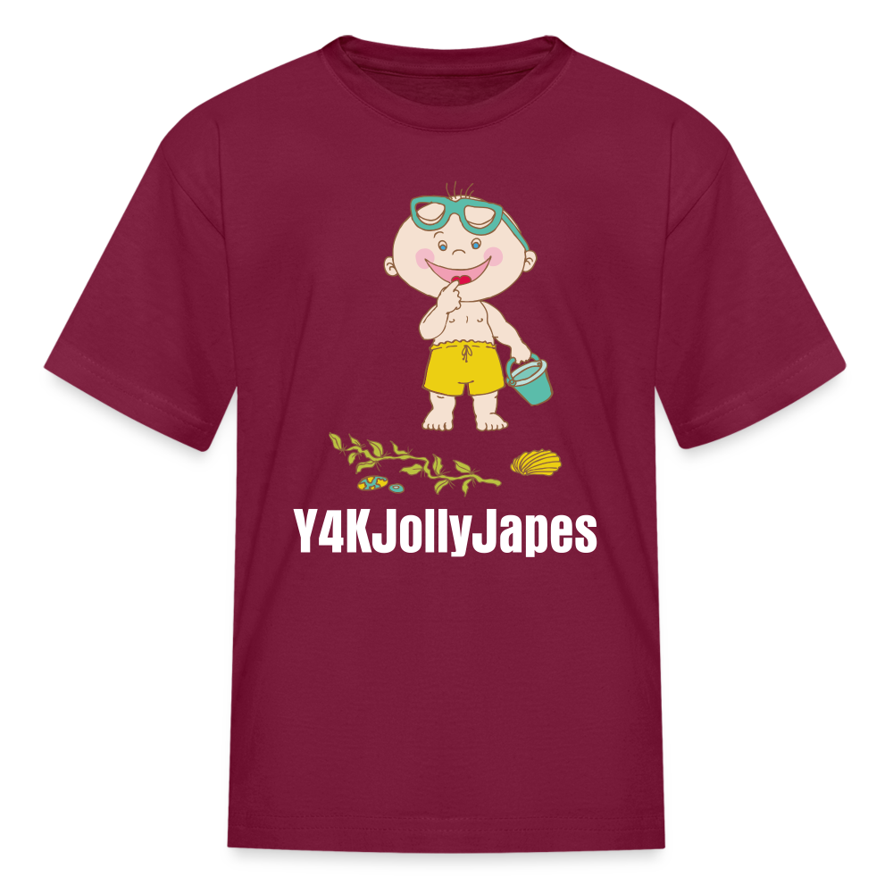 Kids' T-Shirt - Y4KJollyJapes burgundy