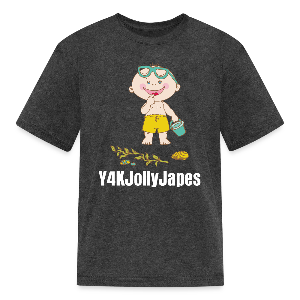 Kids' T-Shirt - Y4KJollyJapes heather black