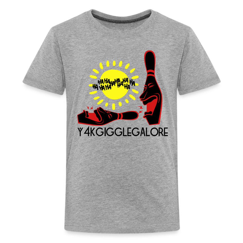 Kids' Premium T-Shirt - Y4KGiggleGalore heather gray