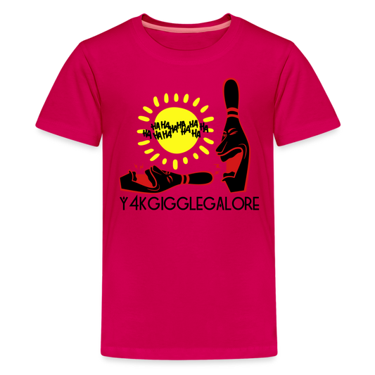 Kids' Premium T-Shirt - Y4KGiggleGalore dark pink