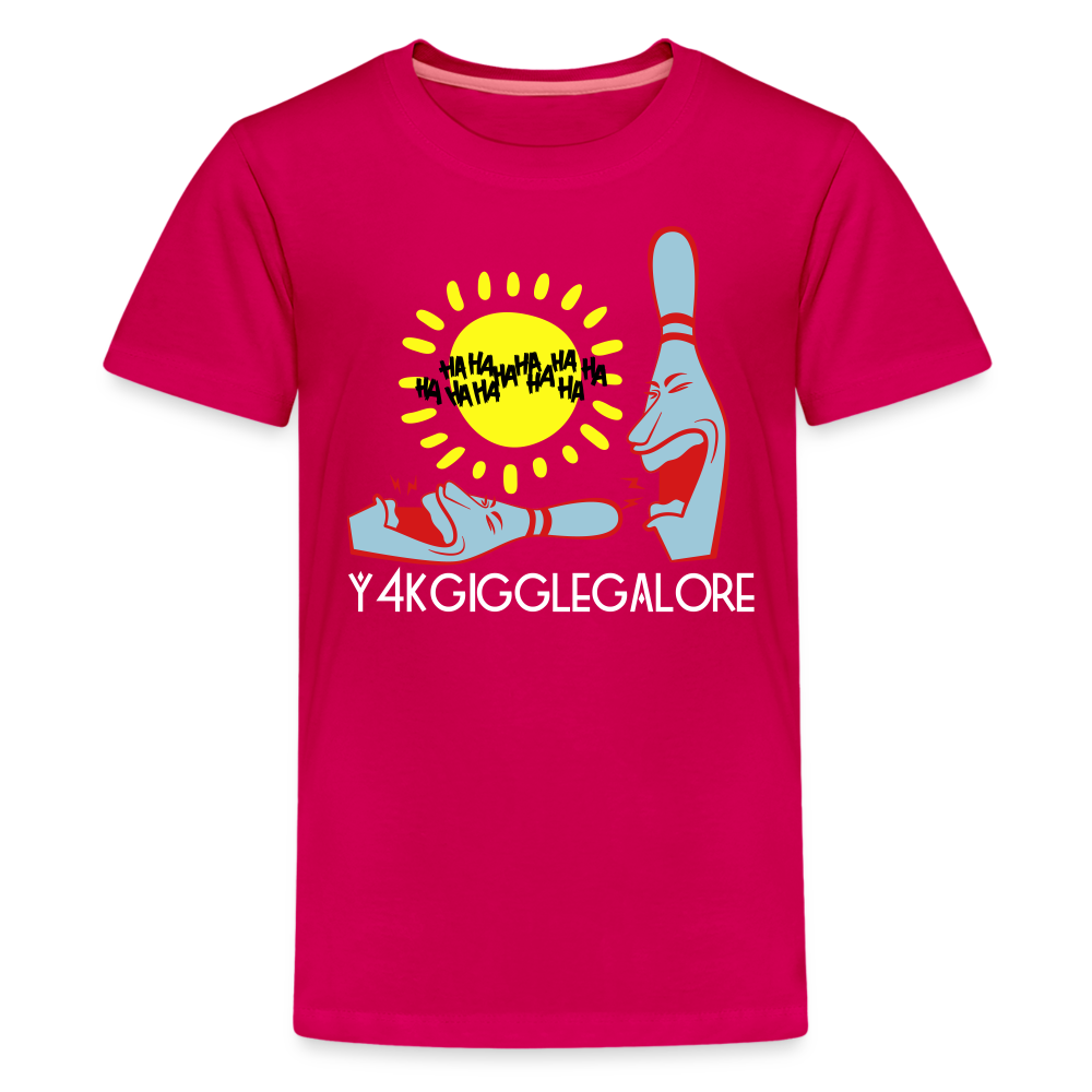 Kids' Premium T-Shirt - Y4KGiggleGalore dark pink