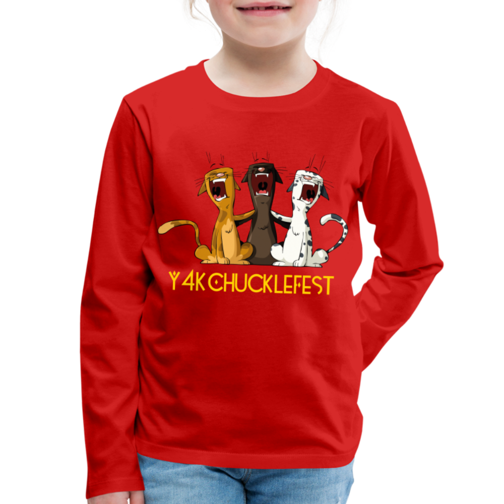 Kids' Premium Long Sleeve T-Shirt - Y4KChuckleFest red