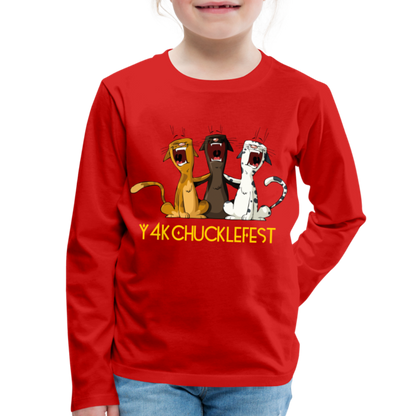 Kids' Premium Long Sleeve T-Shirt - Y4KChuckleFest red