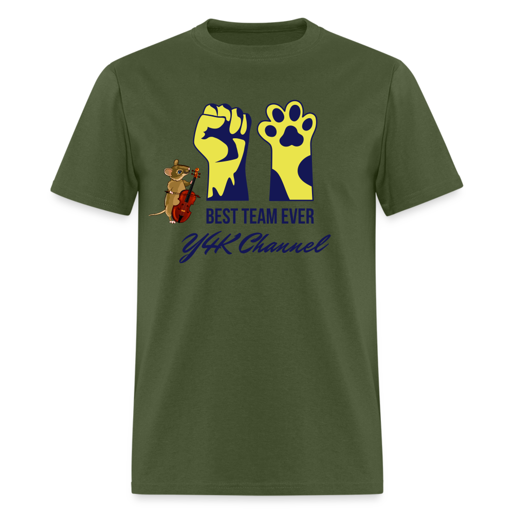 Unisex Classic T-Shirt - Best Team Ever Y4K Channel military green