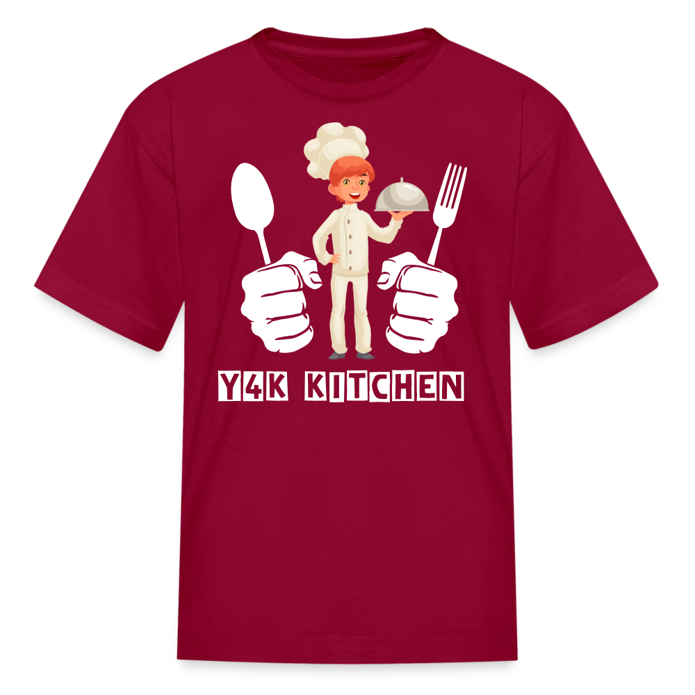 Kids' T-Shirt - Y4K Kitchen dark red