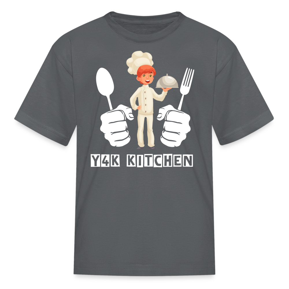 Kids' T-Shirt - Y4K Kitchen charcoal