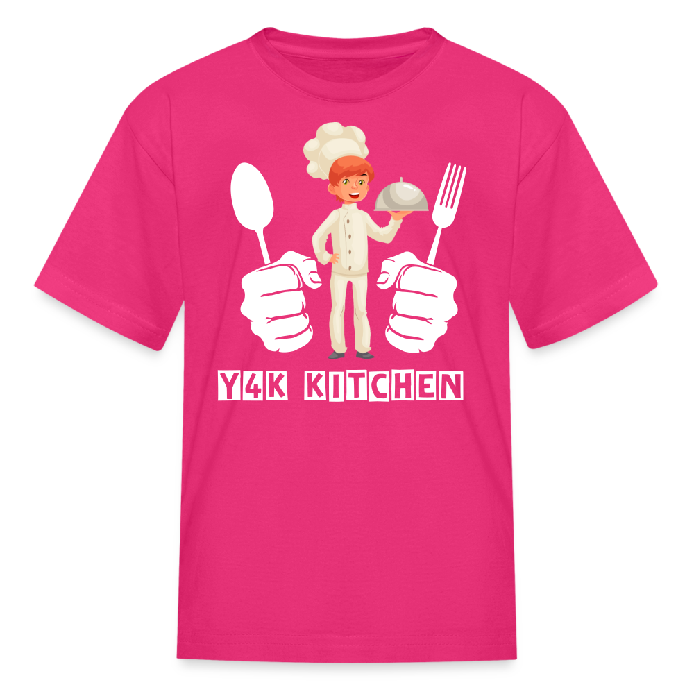 Kids' T-Shirt - Y4K Kitchen fuchsia