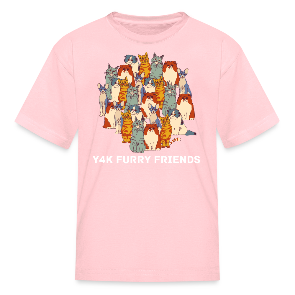 Kids' T-Shirt - Y4K Furry Friends pink