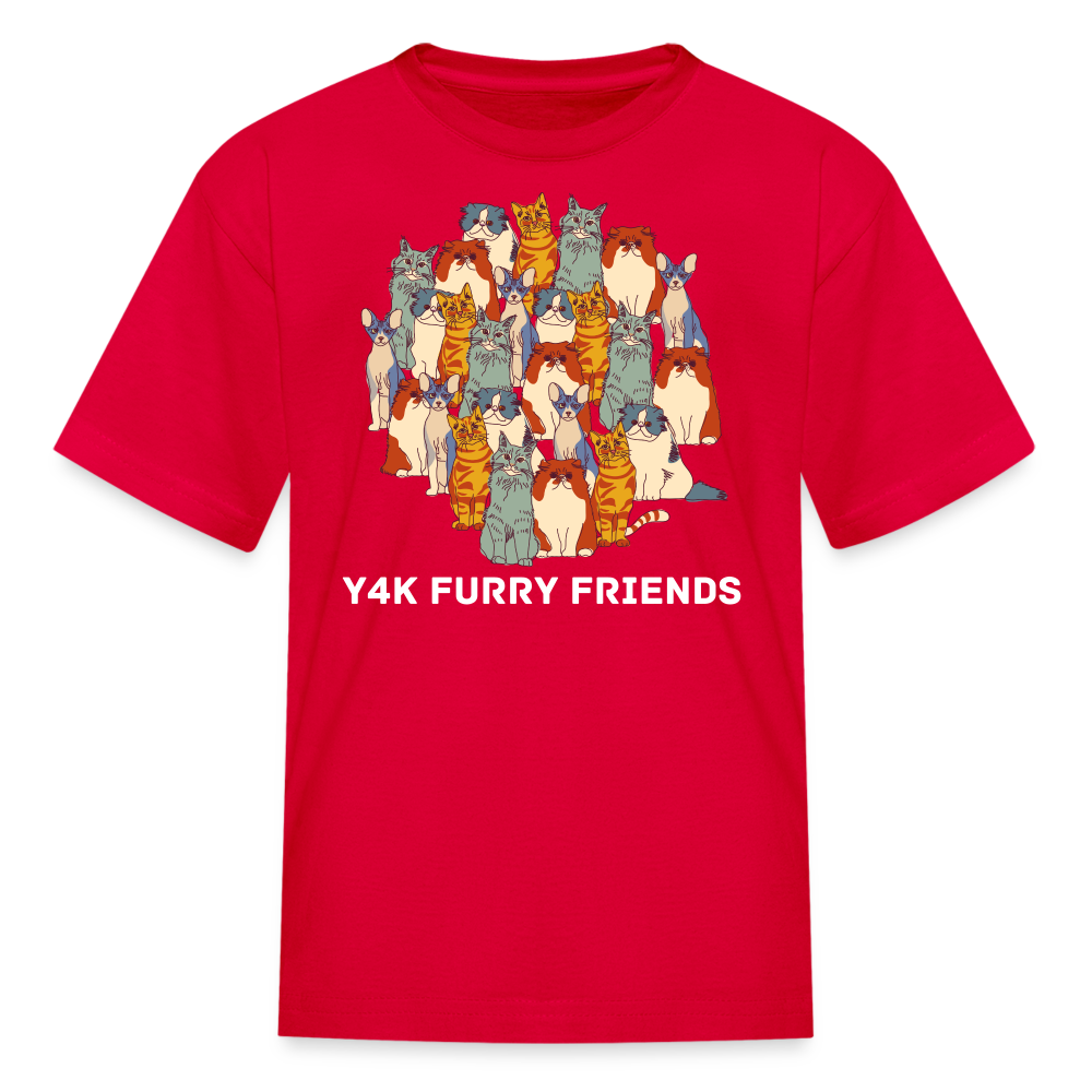 Kids' T-Shirt - Y4K Furry Friends red