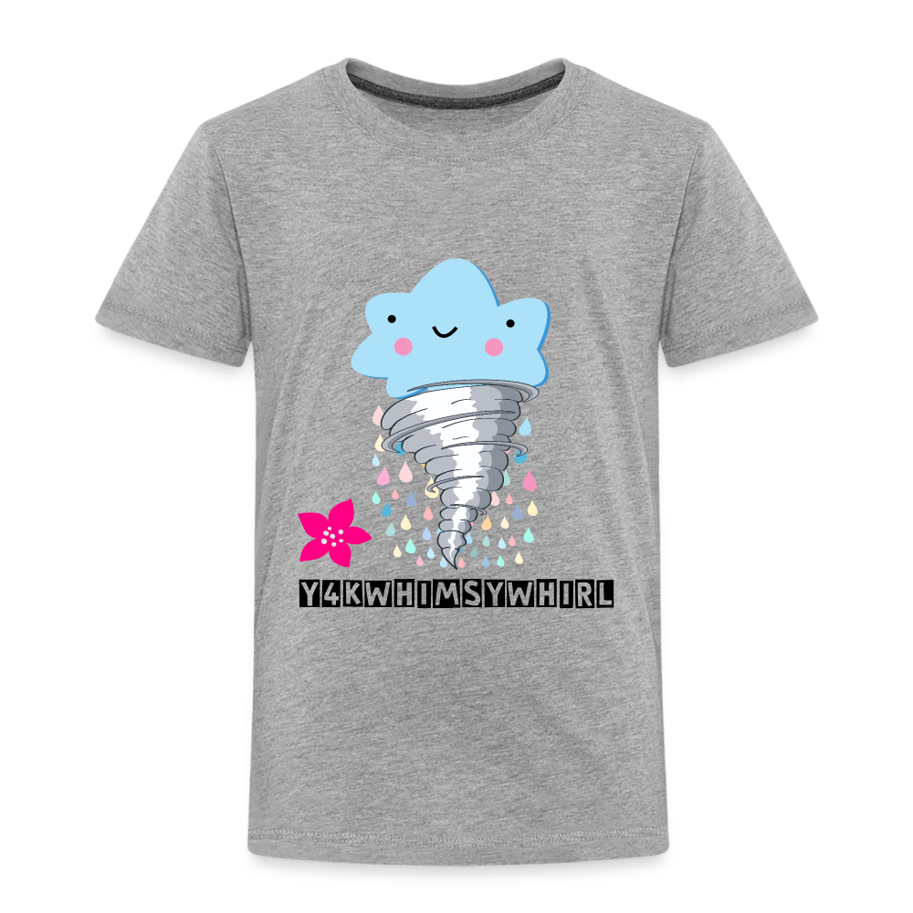 Toddler Premium T-Shirt Enter a Whirlwind of Whimsical Wonders and Giggles heather gray