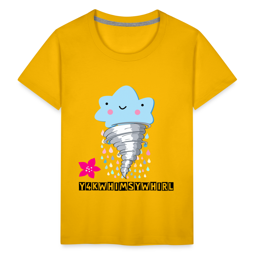 Toddler Premium T-Shirt Enter a Whirlwind of Whimsical Wonders and Giggles sun yellow