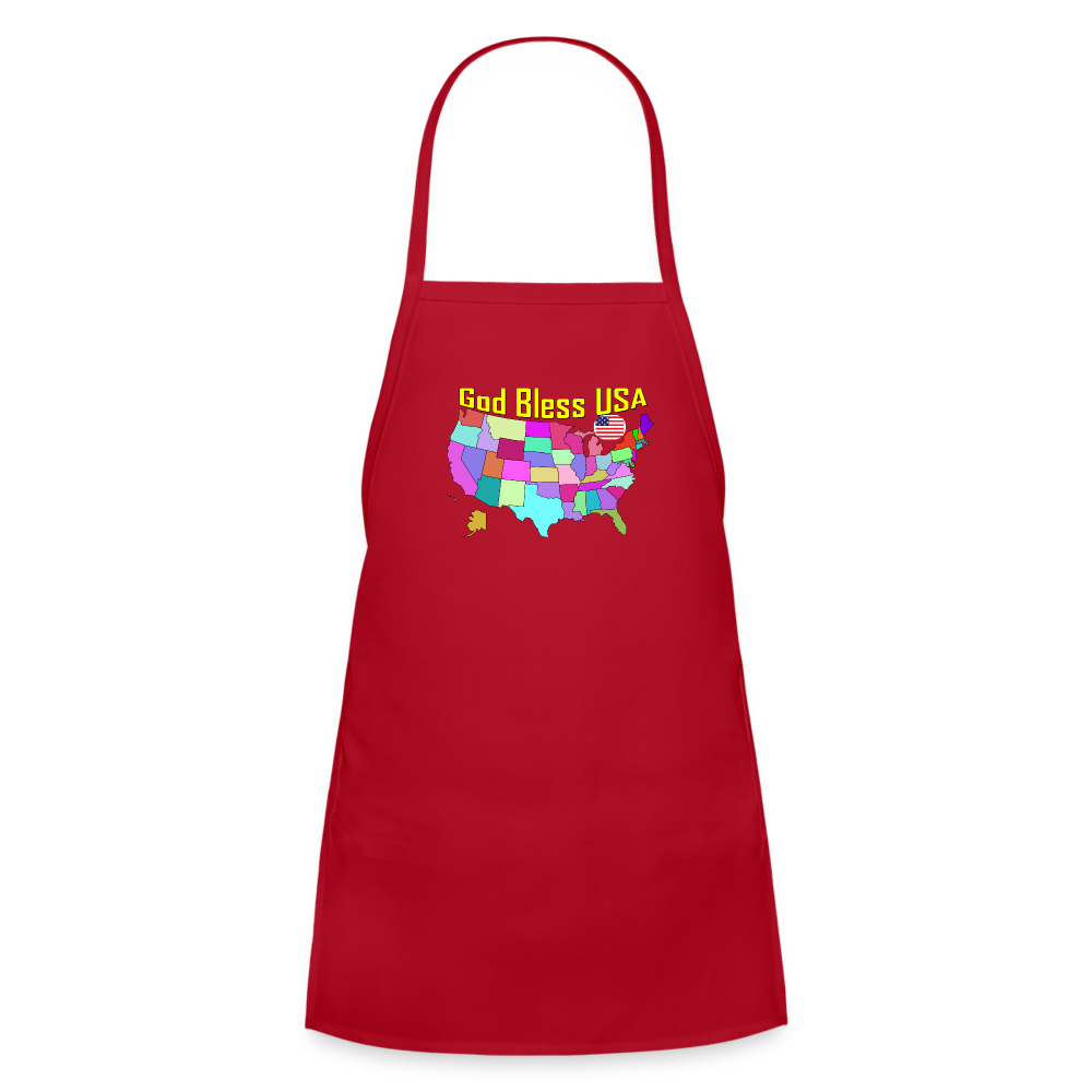 Kids' Apron red