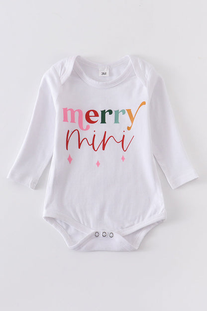 White merry mama baby girl ropmer 6M