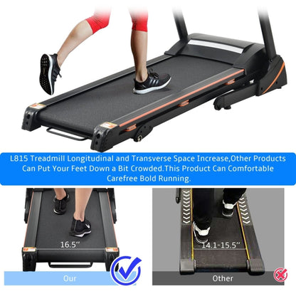 Folding Electric Treadmill with LCD Display, Speed: 14.8KM / H, US Plug