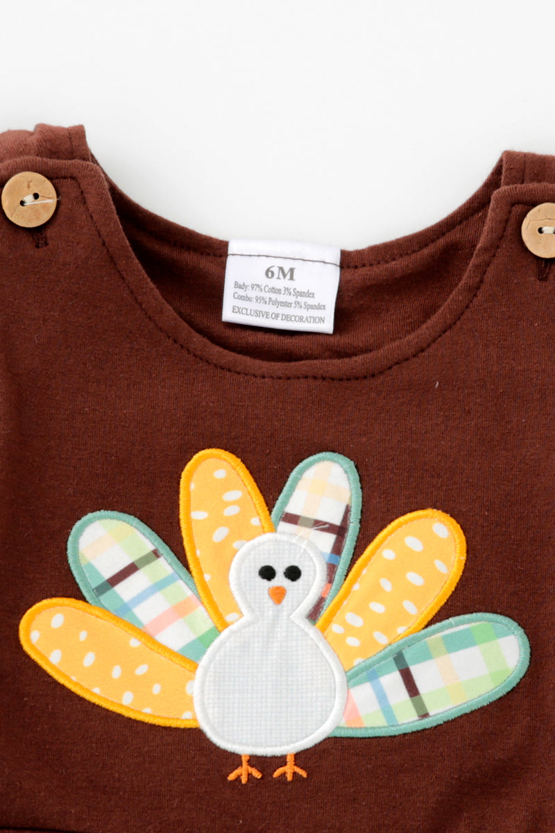 Thanksgiving turkey applique jonjon 12M