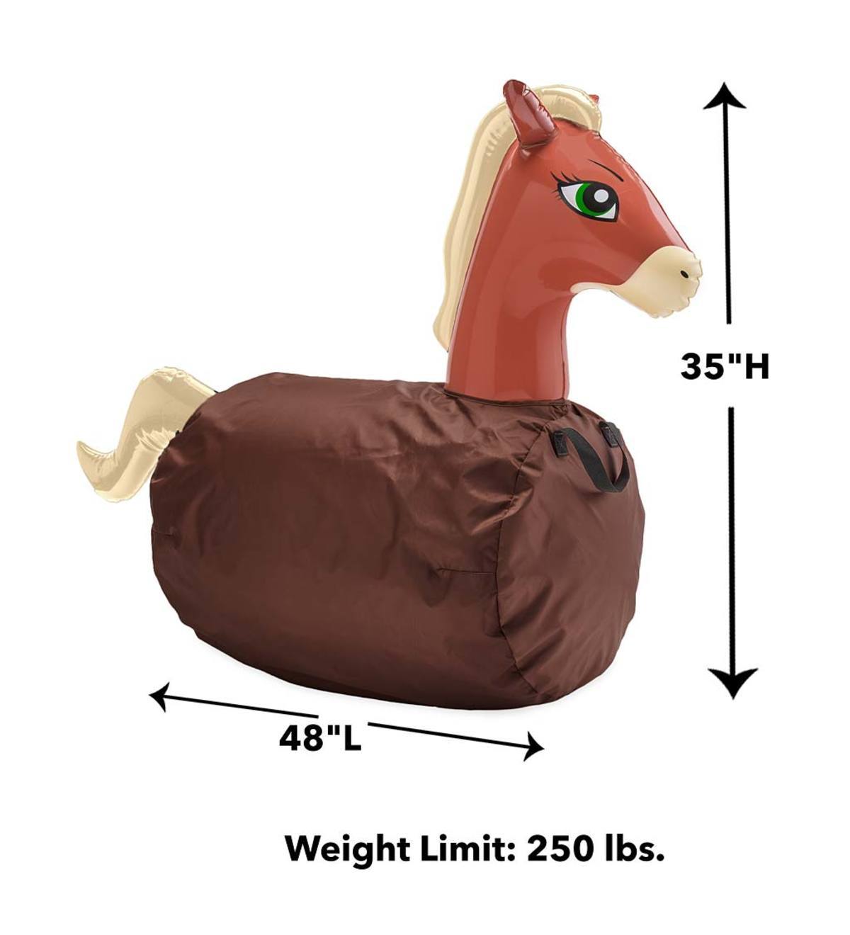 Inflatable Jump Along Horse Set of 2 Default Title